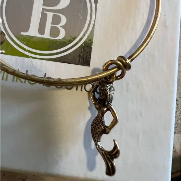 Alex and Ani womens gold bracelet with mermaid charm - Picture 4 of 4